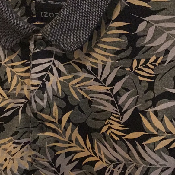 *EUC* Izod tropical print short sleeve polo. Size XL. - Picture 3 of 4